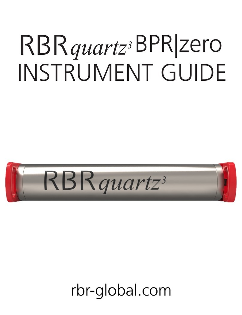 RBR quartz3 BPR zero Instrument guide