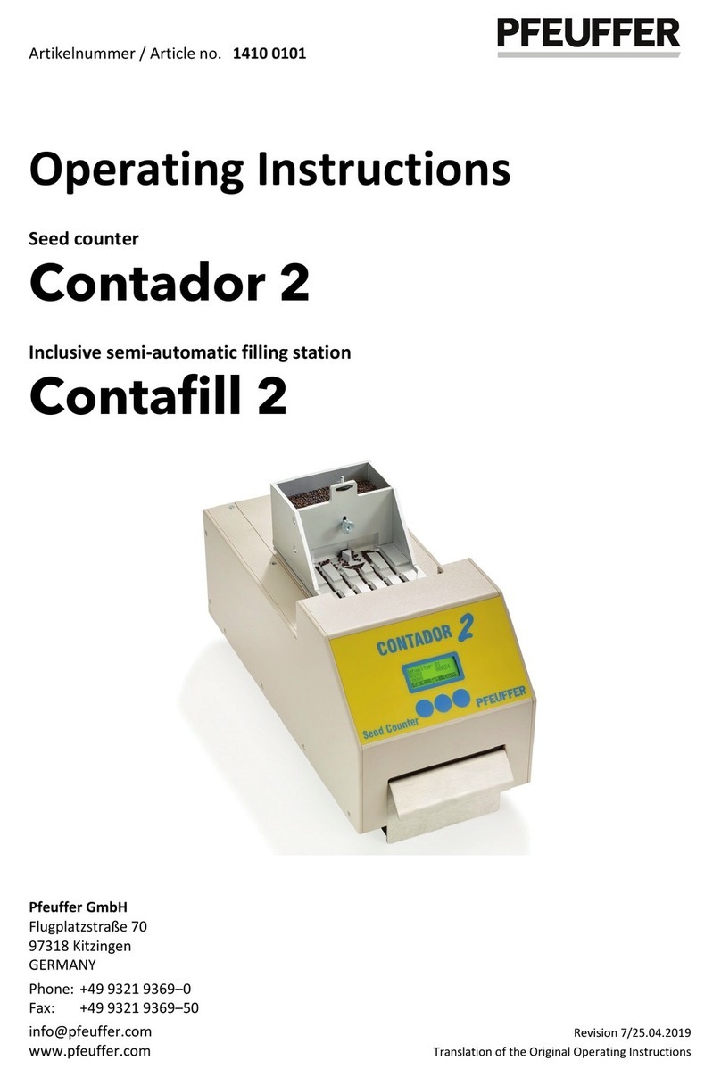 Pfeuffer Contador 2 operating instructions