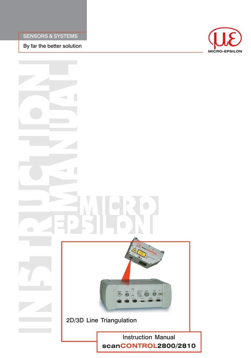 MICRO-EPSILON scanCONTROL2800 User manual