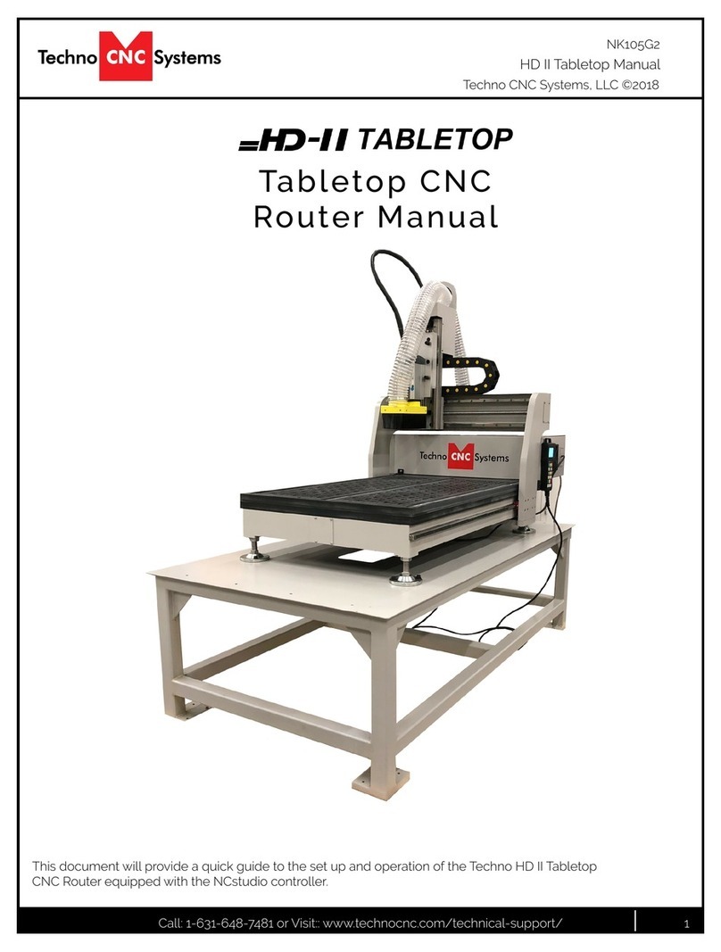 Techno CNC Systems HD II Tabletop manual