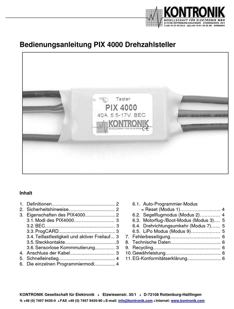 KONTRONIK PIX4000 User manual