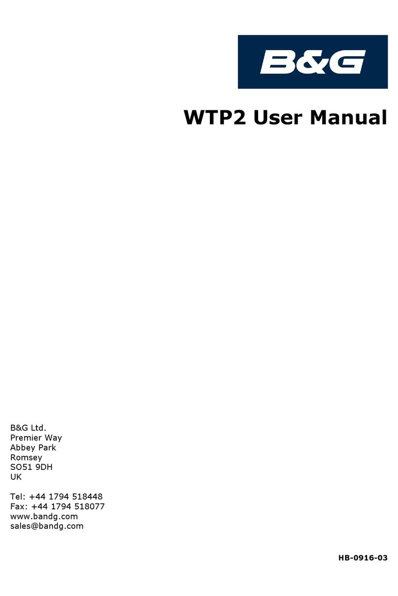 B&G WTP2 user manual