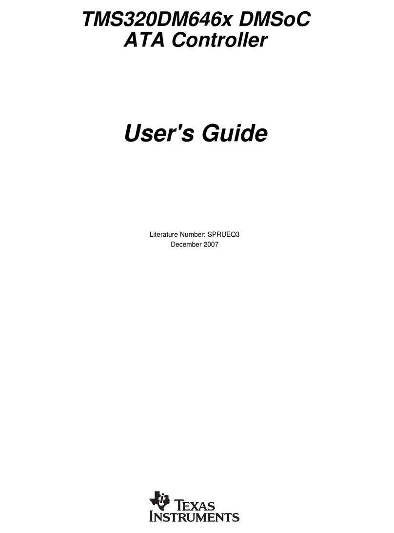 Texas Instruments TMS320DM646 Series User manual Texas Instruments TMS320DM646 Series User manual