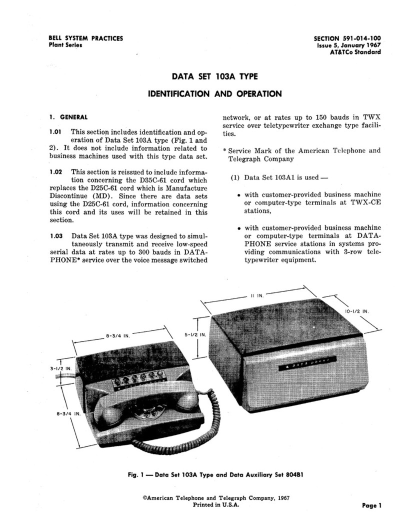 Bell 103A Identification and Operation