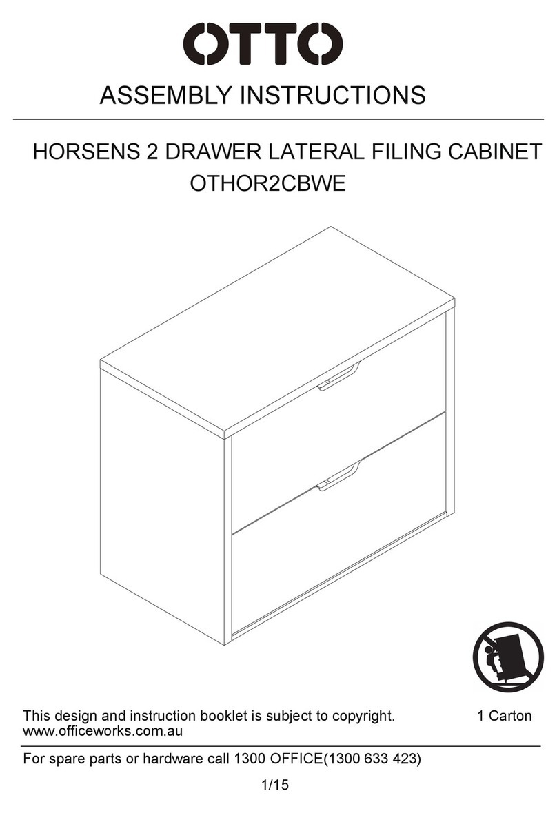 Otto HORSENS 2 DRAWER LATERAL FILING CABINET... Assembly instructions Otto HORSENS 2 DRAWER LATERAL FILING CABINET... Assembly instructions