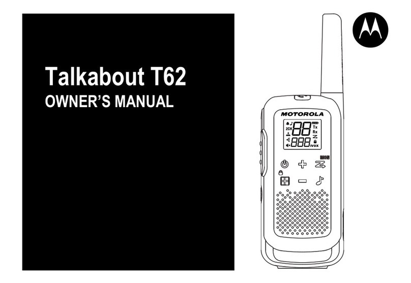 Motorola Talkabout T62 User manual