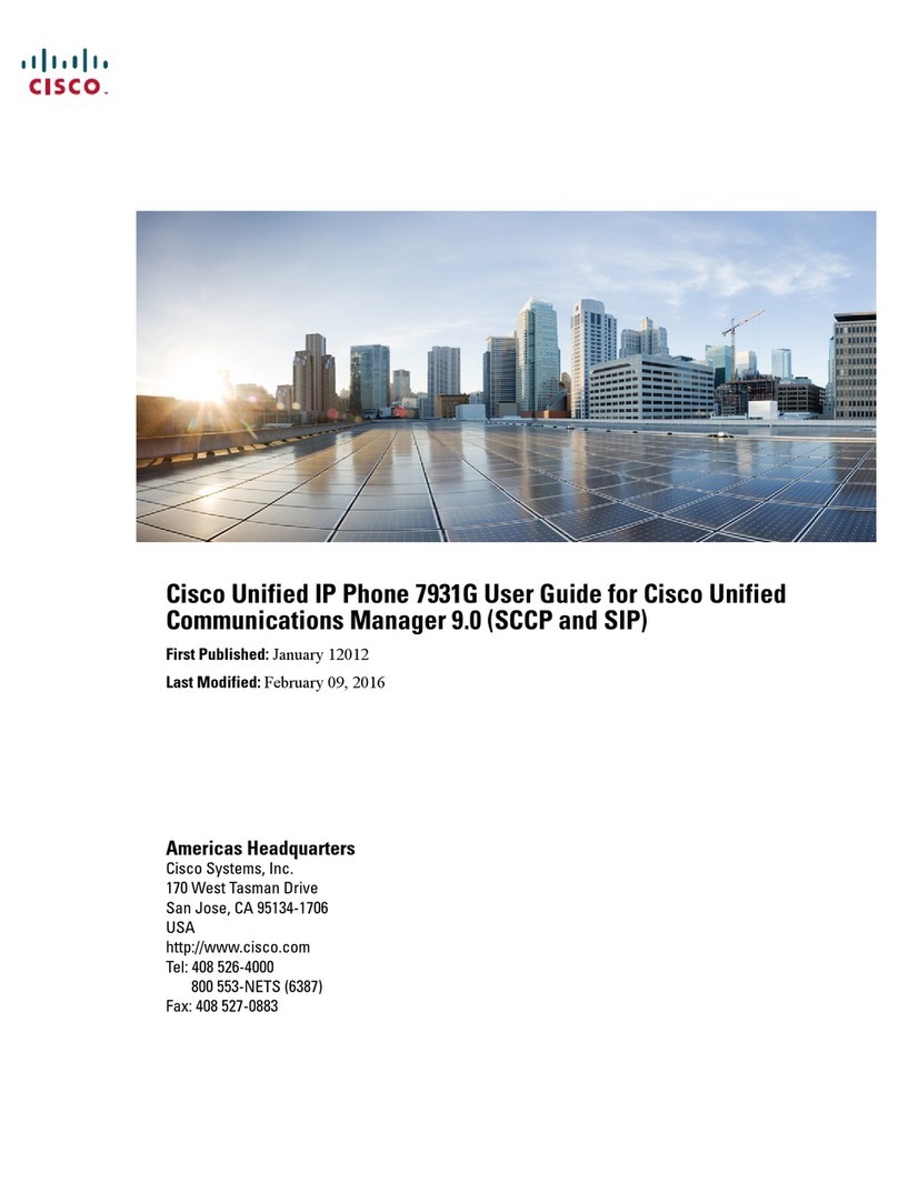 Cisco 7931G - Unified IP Phone VoIP User manual