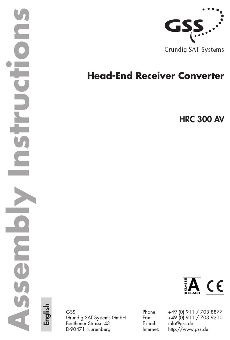 GSS HRC 300 AV Assembly instructions