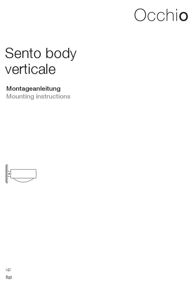 Occio Sento body verticale Mounting instructions Occio Sento body verticale Mounting instructions