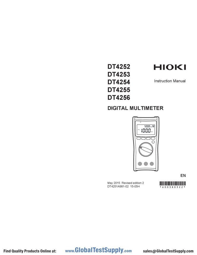 Hioki DT4252 User manual