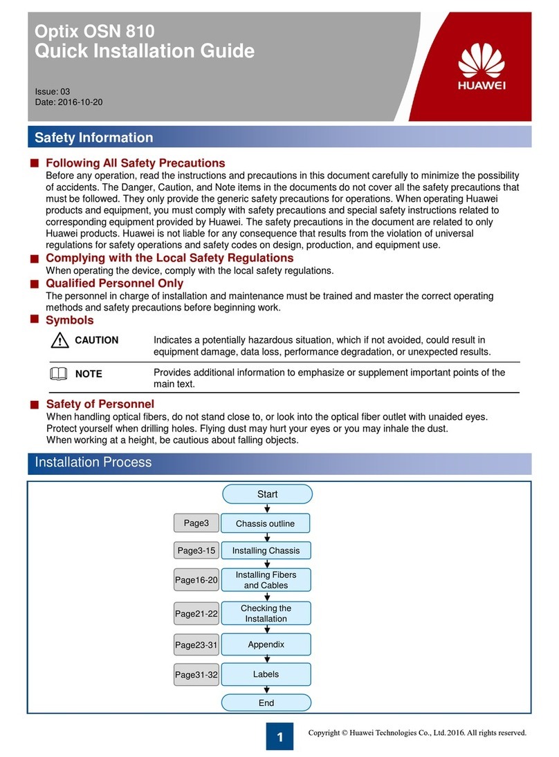 Huawei Optix OSN 810 User manual Huawei Optix OSN 810 User manual