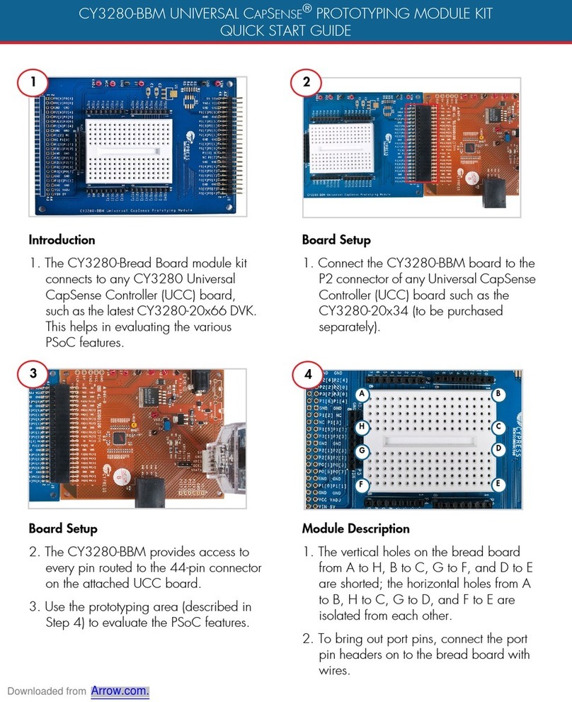 Cypress UNIVERSAL CAPSENS CY3280-BBM User manual