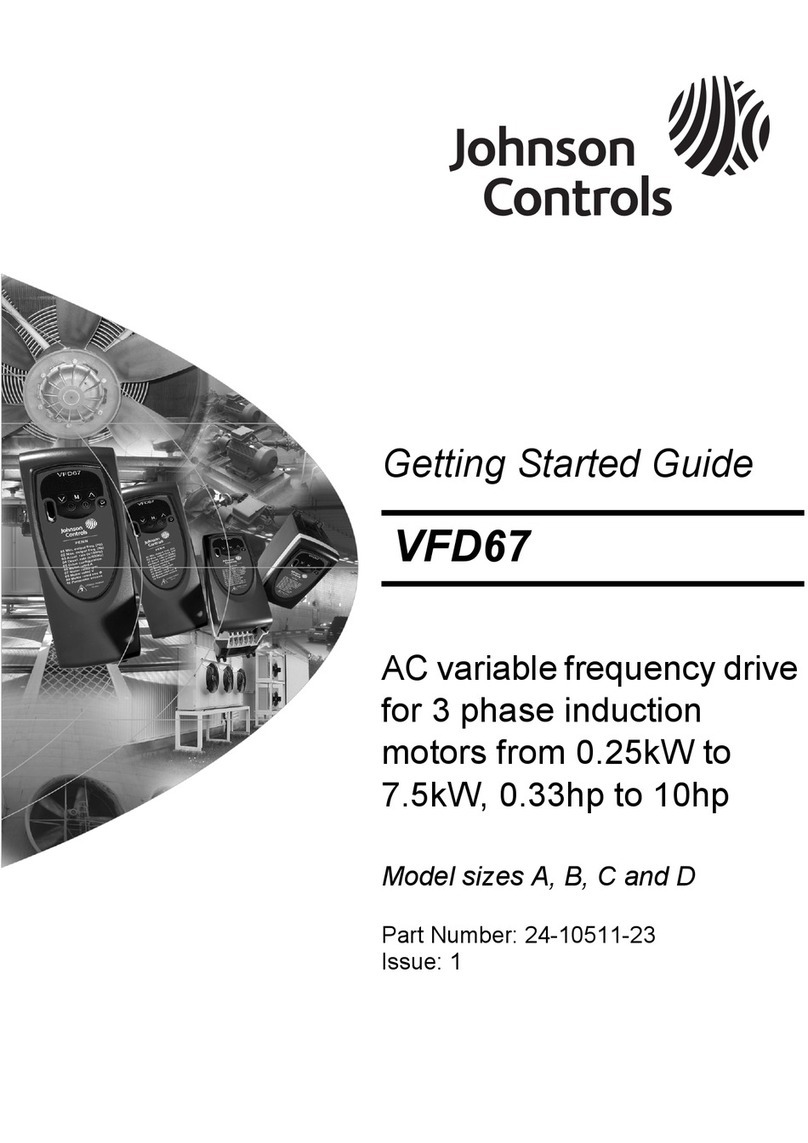 Johnson Controls VFD67 Series User manual