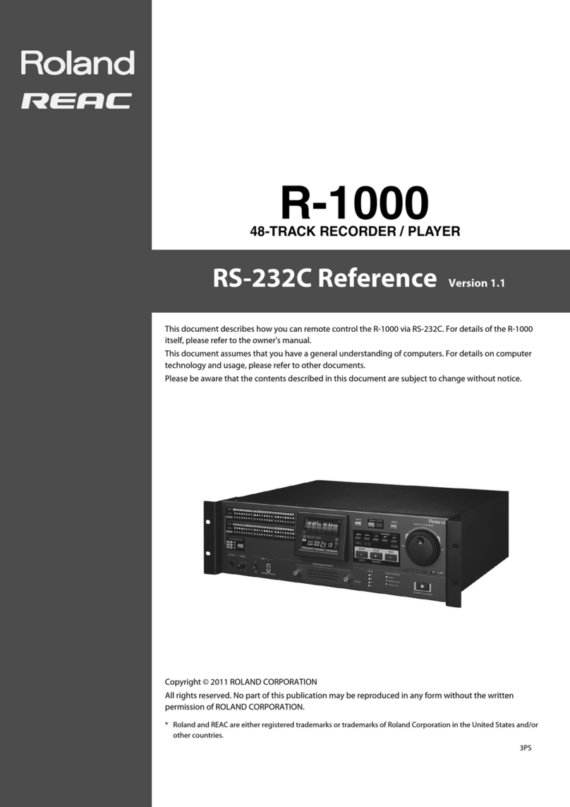 Roland REAC R-1000 Service manual Roland REAC R-1000 Service manual