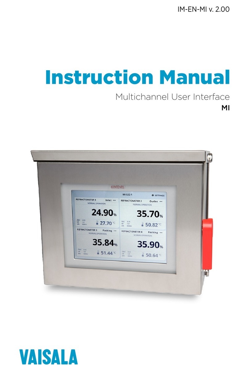Vaisala MI User manual