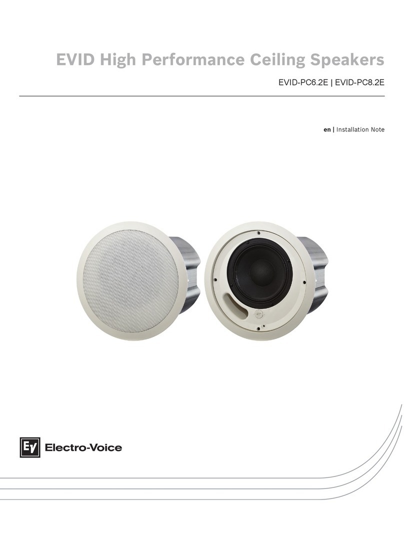 Electro-Voice EVID-PC6.2E Installation note