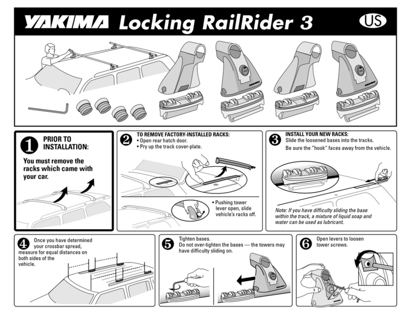 Yakima Locking RailRider 3 User manual