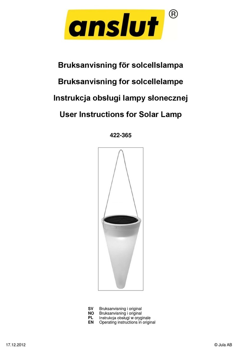 Jula Anslut 422-365 User instructions