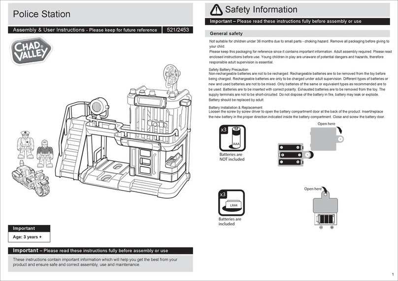 Chad Valley Police Station 521/2453 Assembly & user instructions