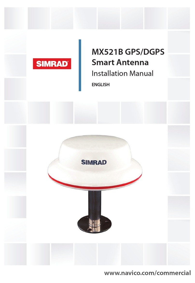 Simrad MX521B GPS installation manual Simrad MX521B GPS installation manual