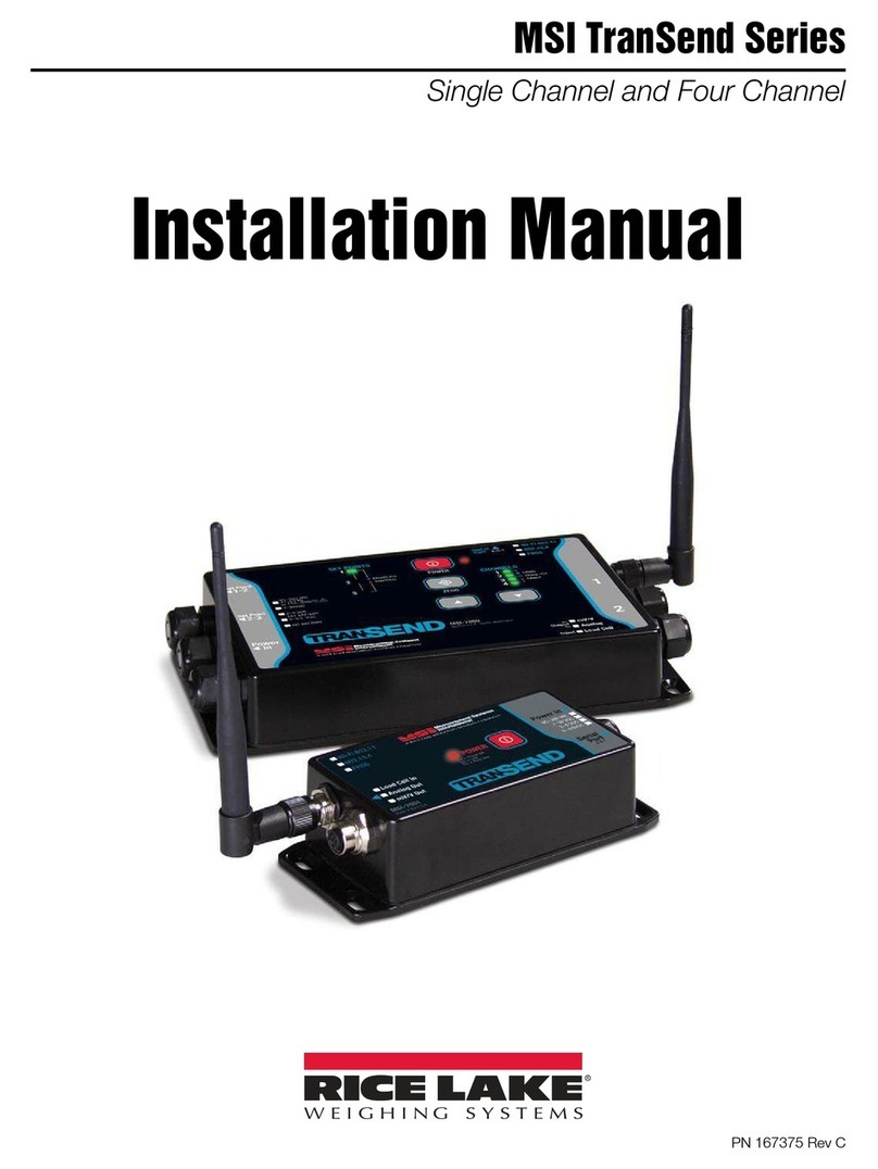 Rice Lake MSI TranSend Series installation manual
