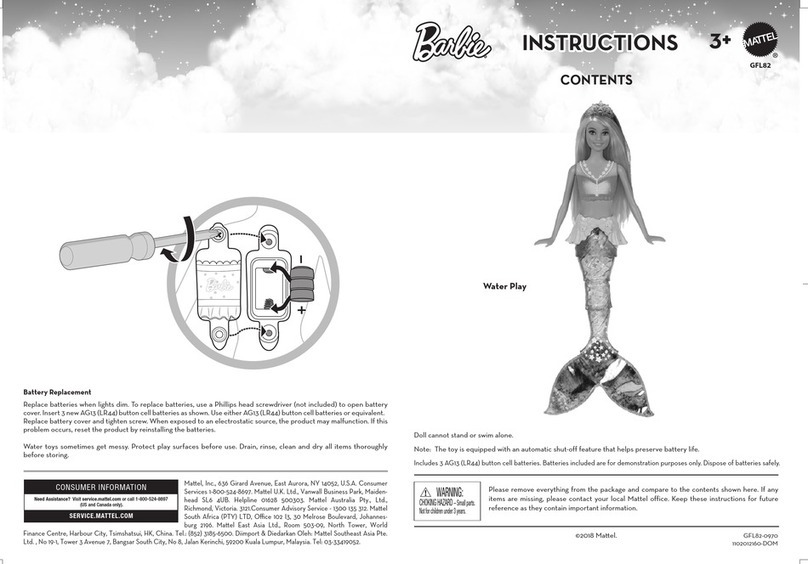 Mattel Barbie GFL82 instructions