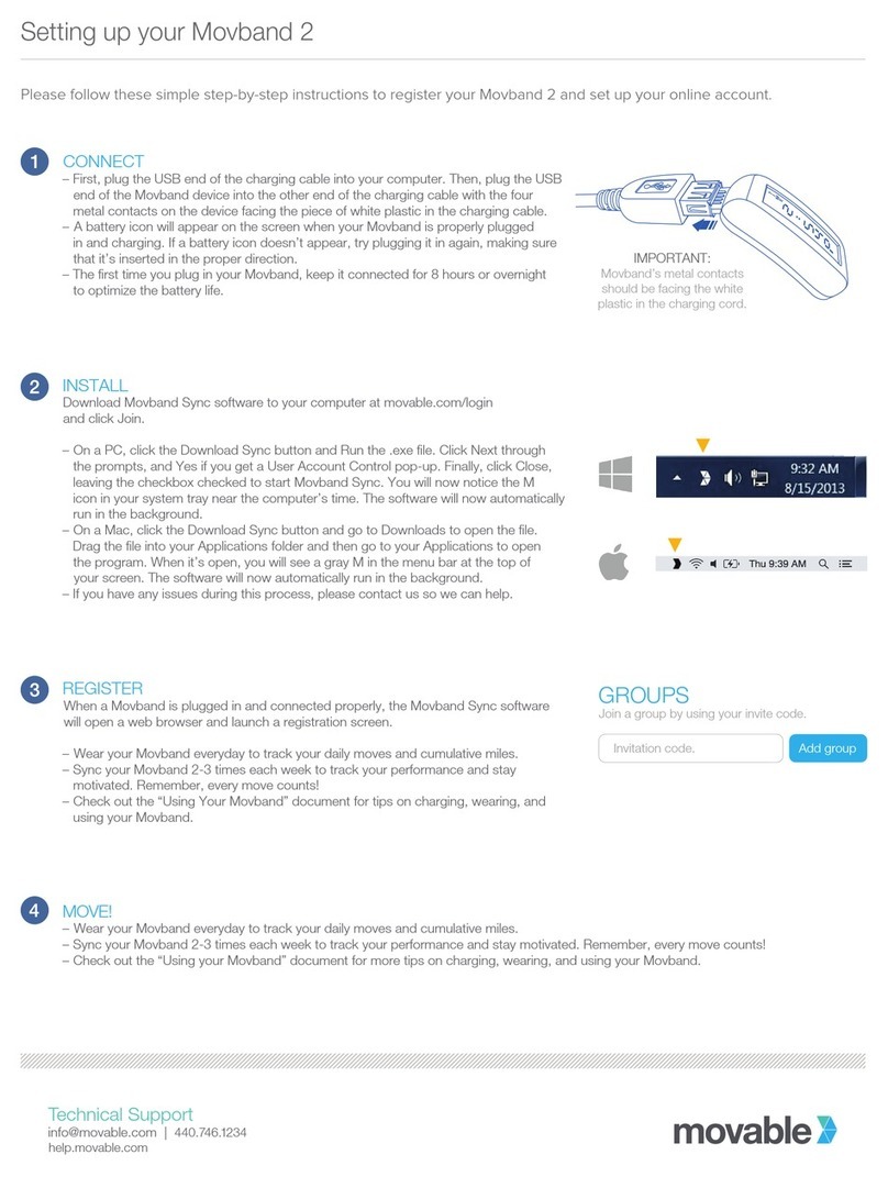 Movable Movband 2 Setup guide