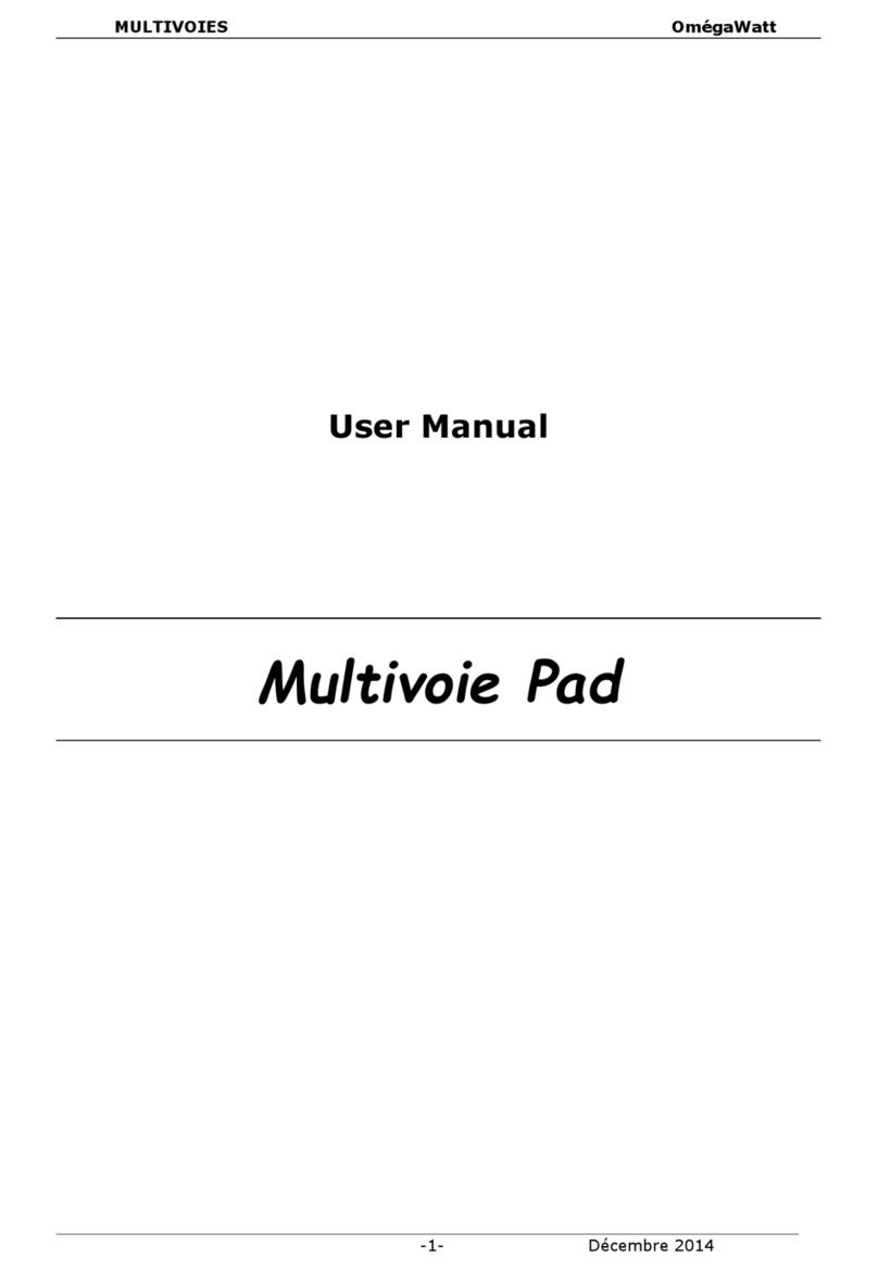 OmegaWatt Multivoies Pad user manual