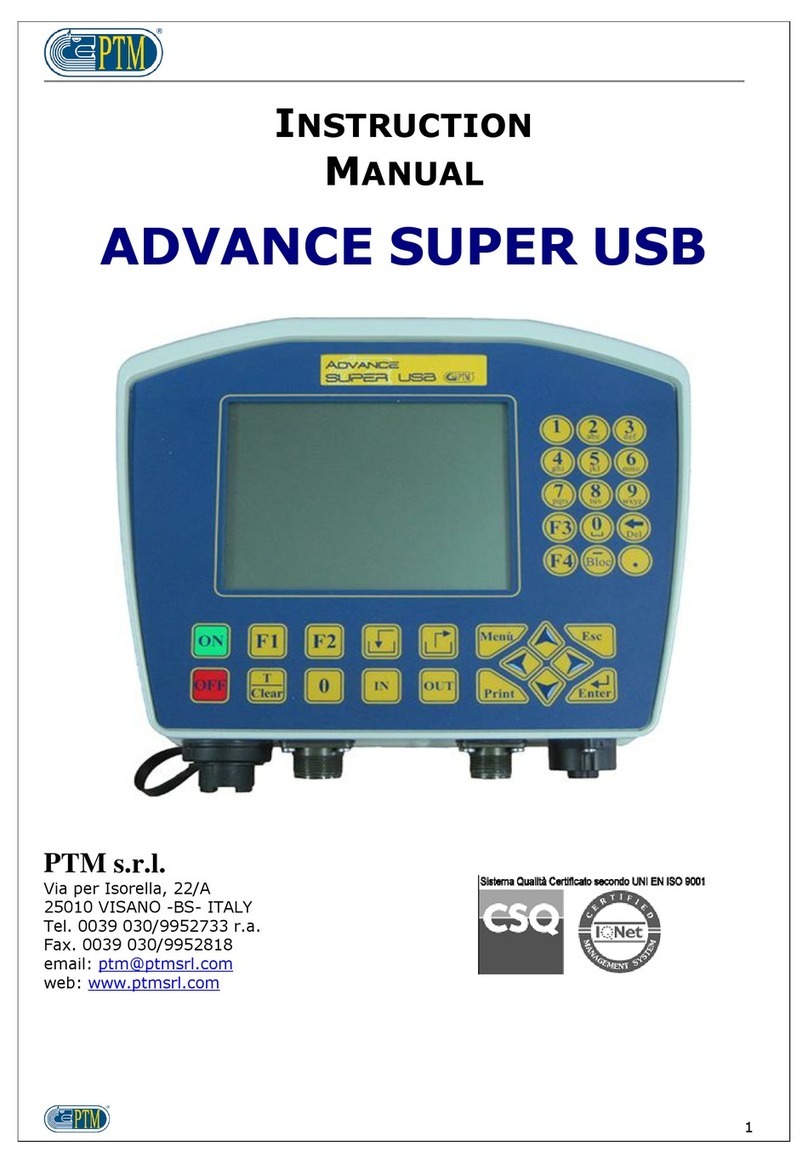 PTM ADVANCE SUPER USB instruction manual