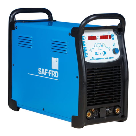 Saf-Fro PRESTOTIG 315 AC/DC Operator's manual
