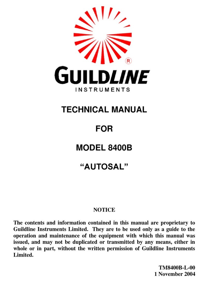 Guildline Autosal 8400B Technical manual
