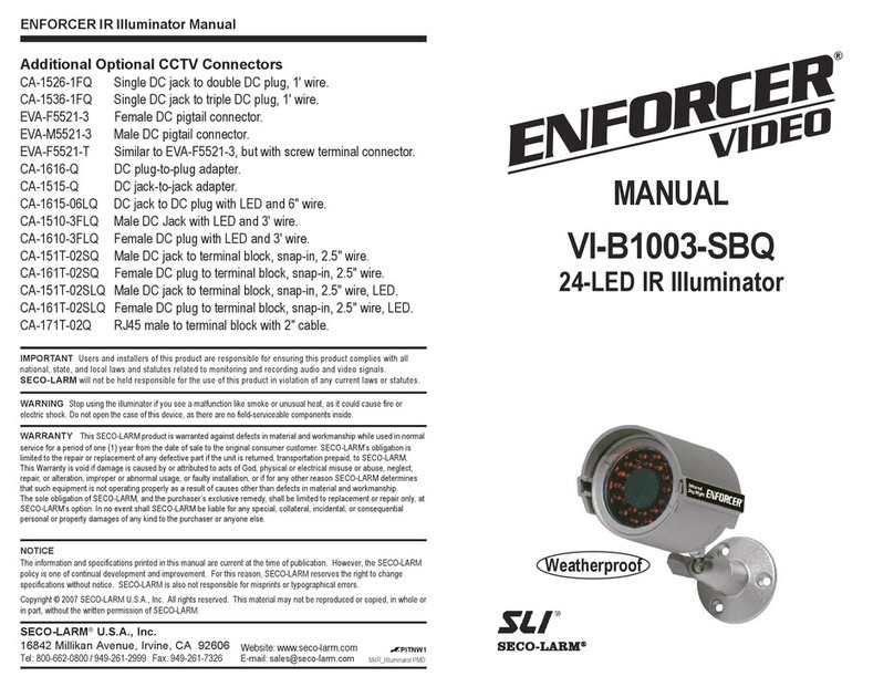 SECO-LARM ENFORCER VI-B1003-SBQ manual