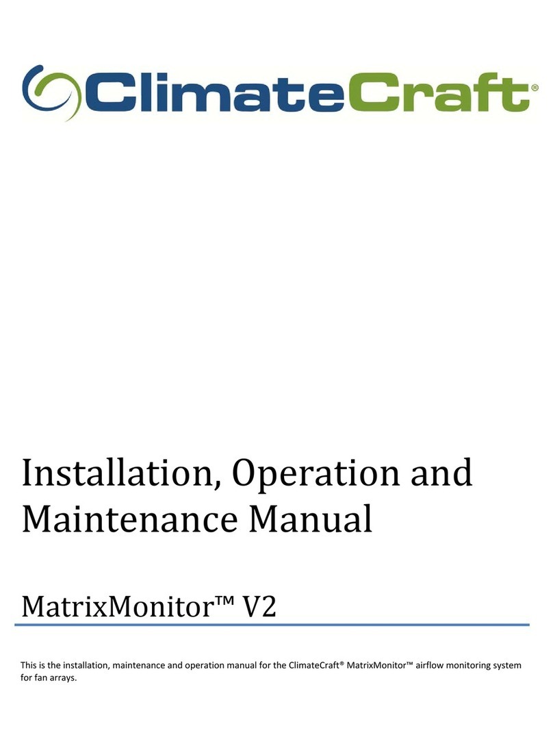 ClimateCraft MatrixMonitor V2 Installation, operation and maintenance manual