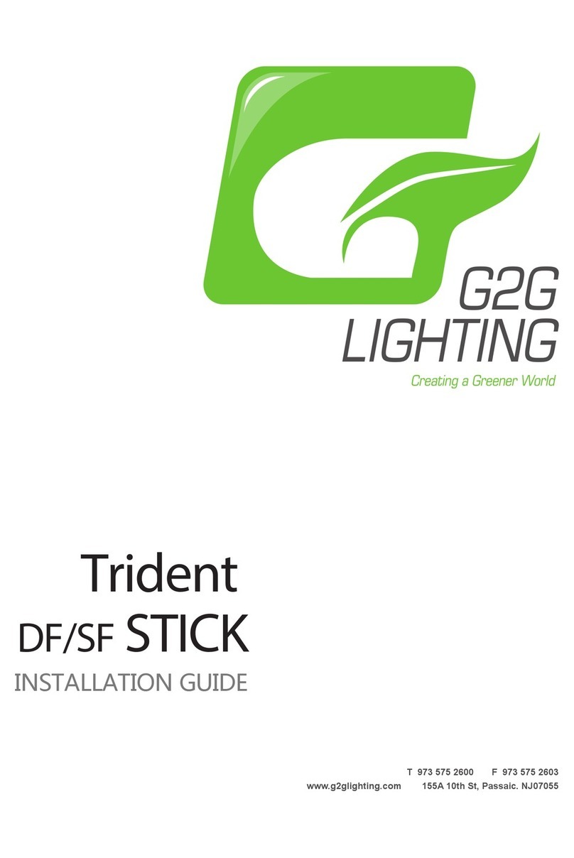 G2glighting Trident DF Stick installation guide