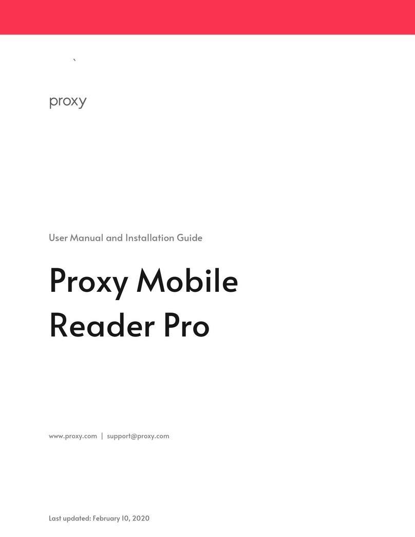 Proxy Mobile Reader Pro User manual and installation guide