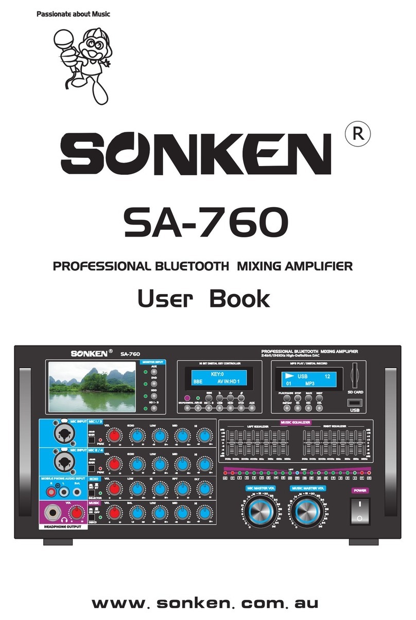 Sonken SA-760 User booklet