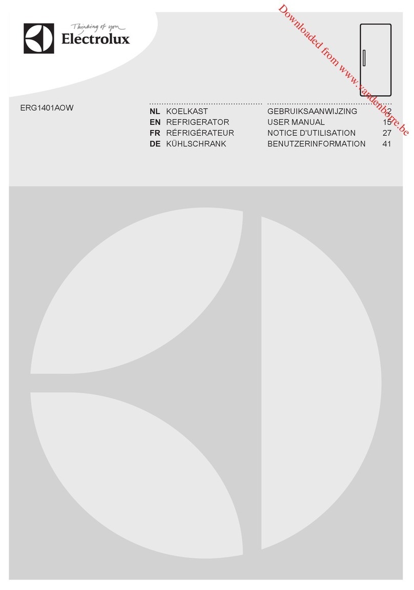 Electrolux ERG1401AOW User manual Electrolux ERG1401AOW User manual