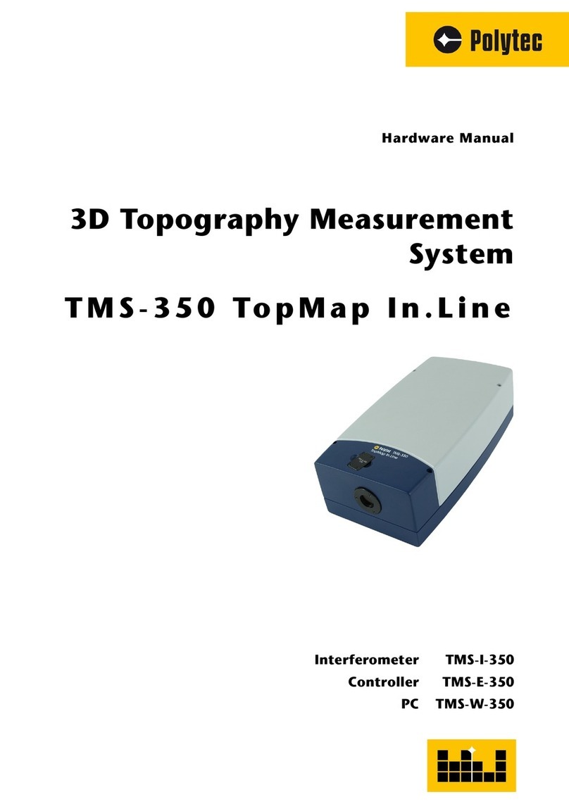 Polytec TMS-350 TopMap In.Line User manual Polytec TMS-350 TopMap In.Line User manual