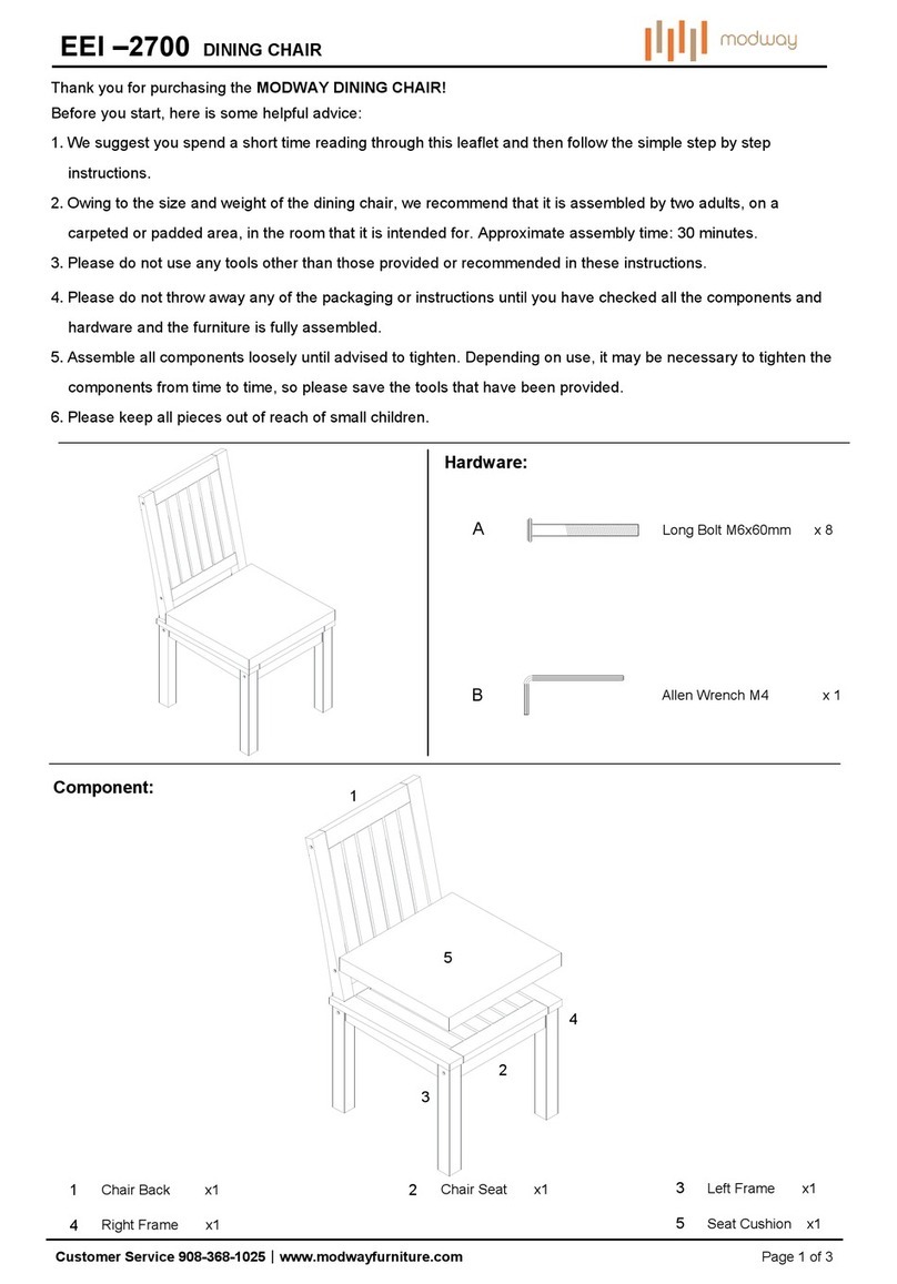 modway EEI-2700 Assembly instruction modway EEI-2700 Assembly instruction