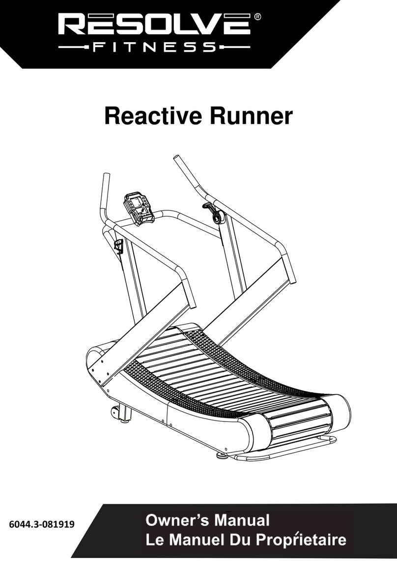 Resolve Fitness Reactive Runner owner's manual