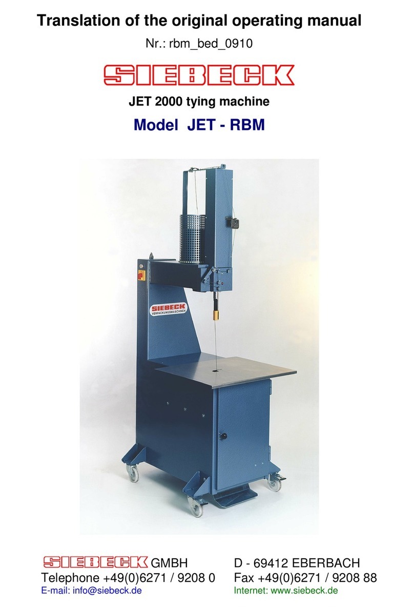 Siebeck JET 2000 RBM operating manual