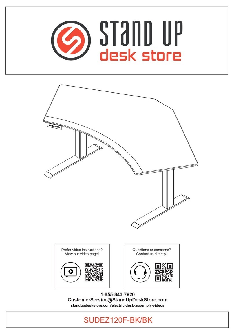 Stand Up Desk Store SUDEZ120F-BK/BK manual Stand Up Desk Store SUDEZ120F-BK/BK manual