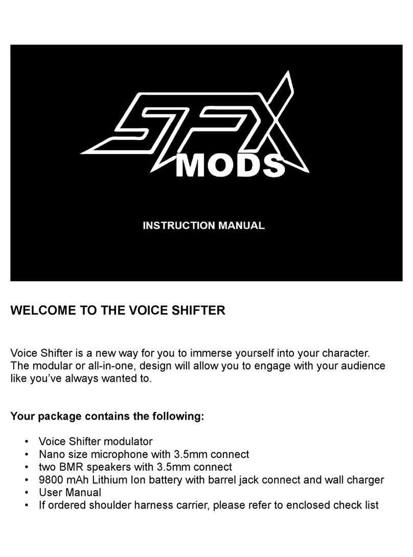 SFX Mods Voice Shifter User manual