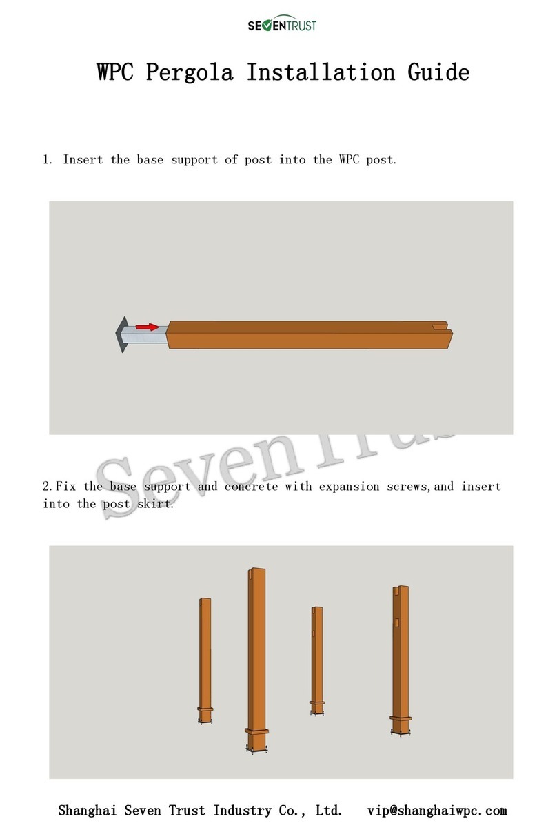 Seven Trust WPC Pergola installation guide Seven Trust WPC Pergola installation guide