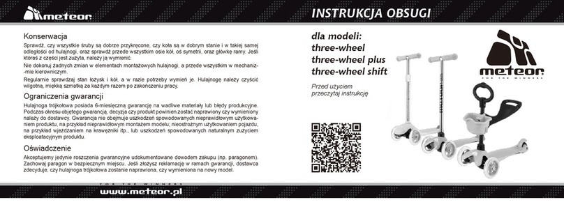 Meteor Three-wheel instruction manual