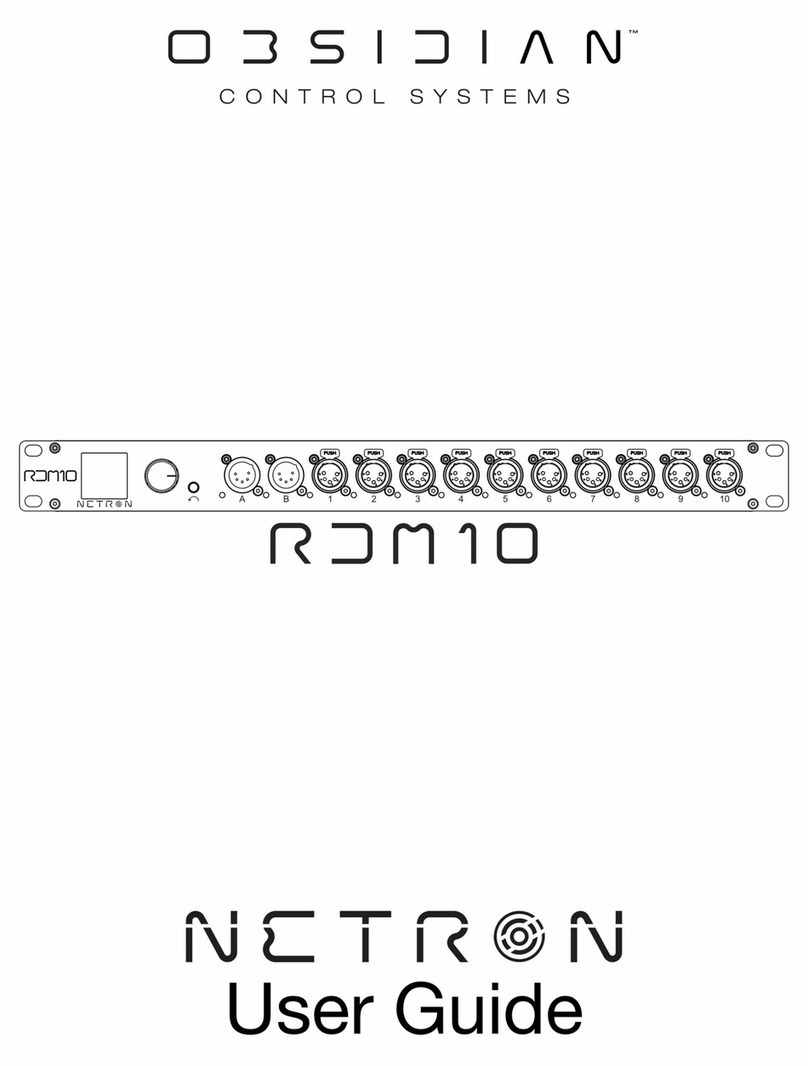 OBSIDIAN CONTROL SYSTEMS Netron RDM10 user guide