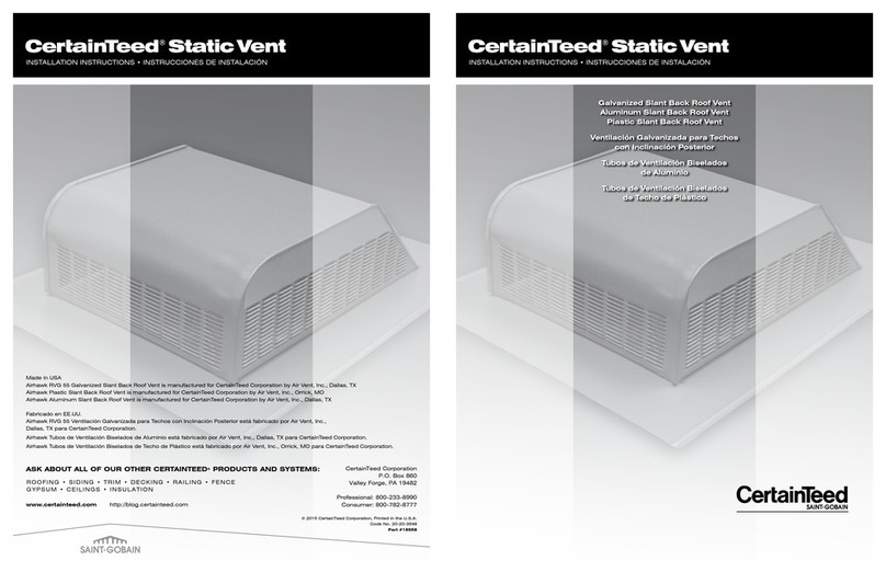 SAINT-GOBAIN CertainTeed RVG55ML installation instructions