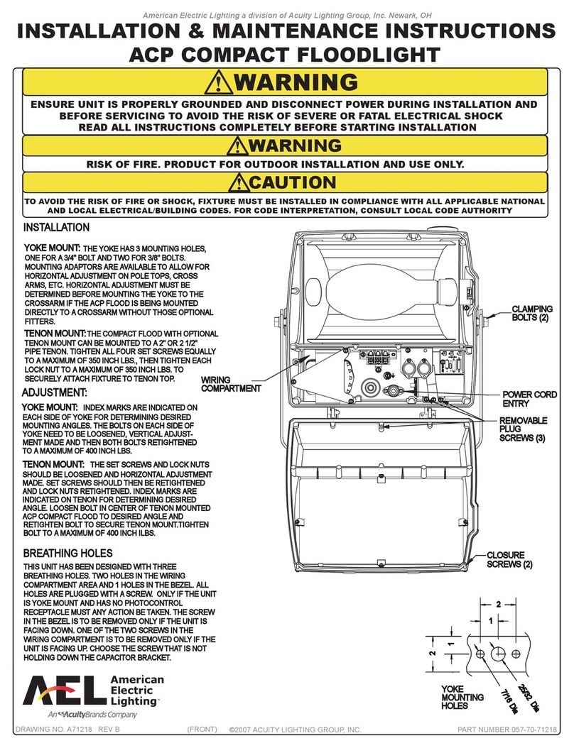 AEL ACP Installation and operating instructions