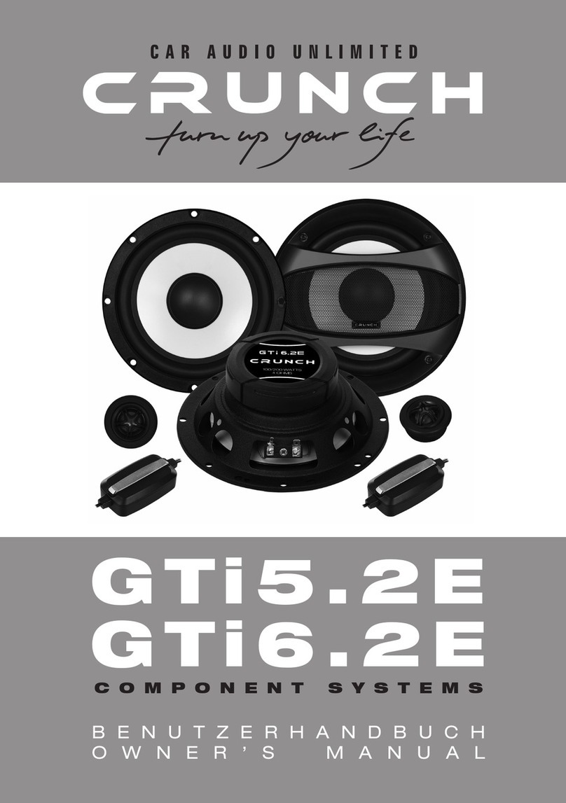 Crunch GTi5.2E owner's manual