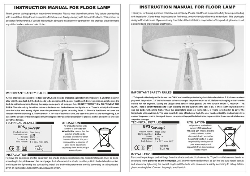 BPS Koncept 010p instruction manual